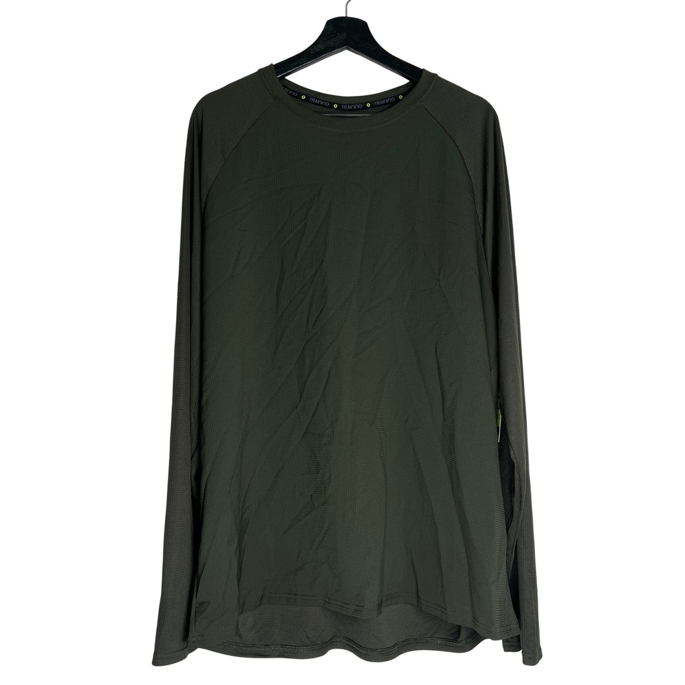 Xersion Mens Power Tee Long Sleeve Training Shirt Rosin Green XL Quick-Dri New